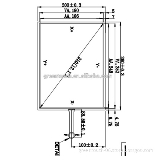 NEW 4-wire resistive touch screen -Taiwan technology